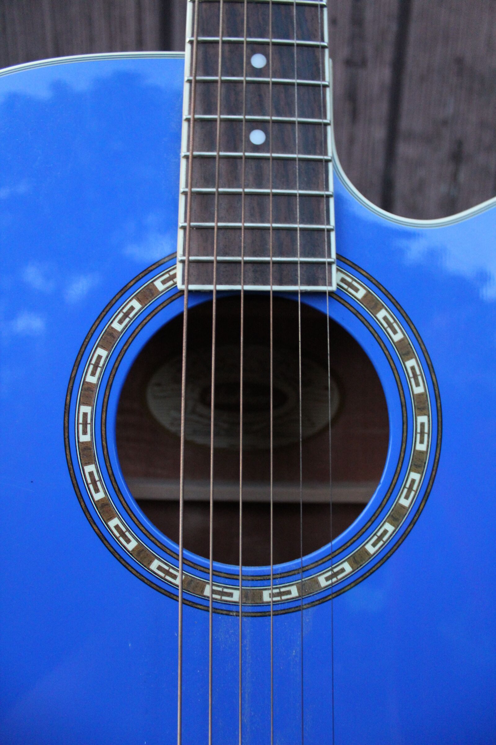 Canon EOS 600D (Rebel EOS T3i / EOS Kiss X5) sample photo. Guitar, blue, music photography