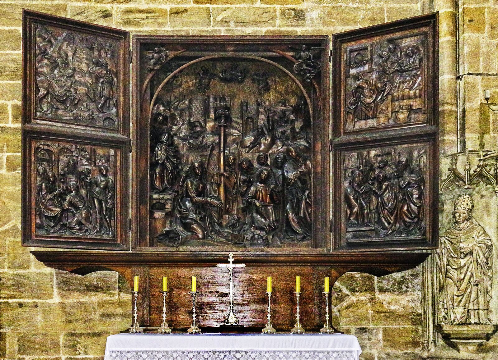 Canon PowerShot SX710 HS sample photo. Veit-sto -altar, marie altar photography