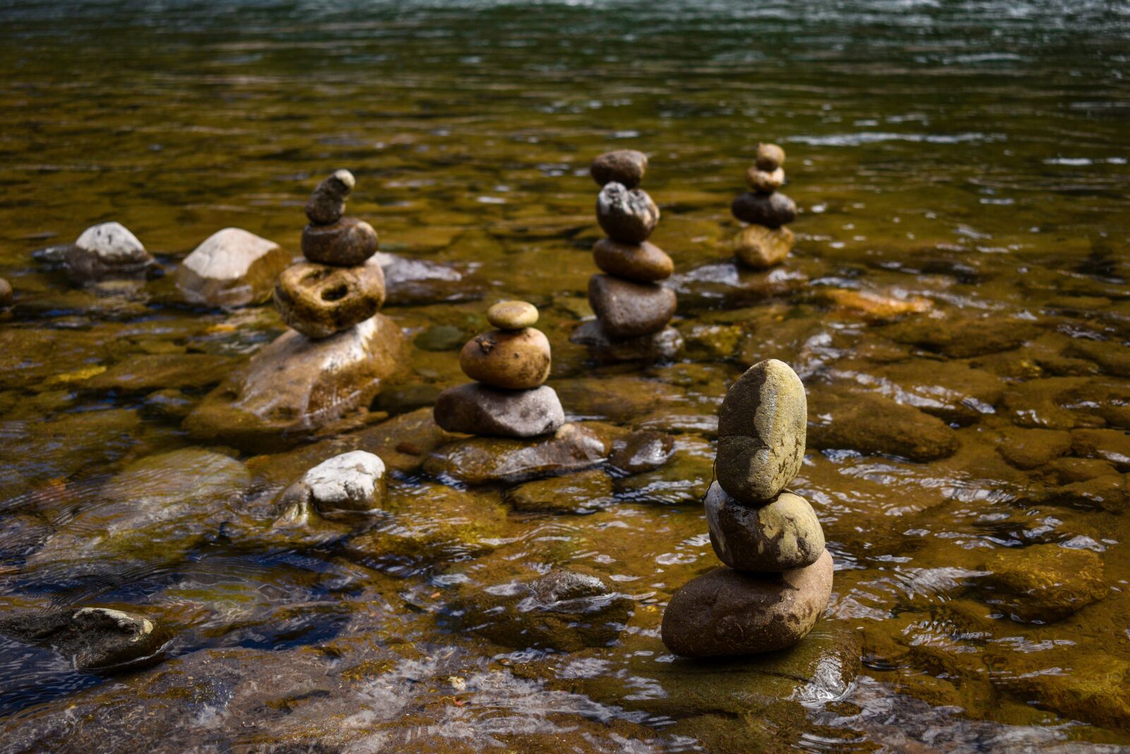 Nikon D3500 sample photo. River, stones, peaceful photography