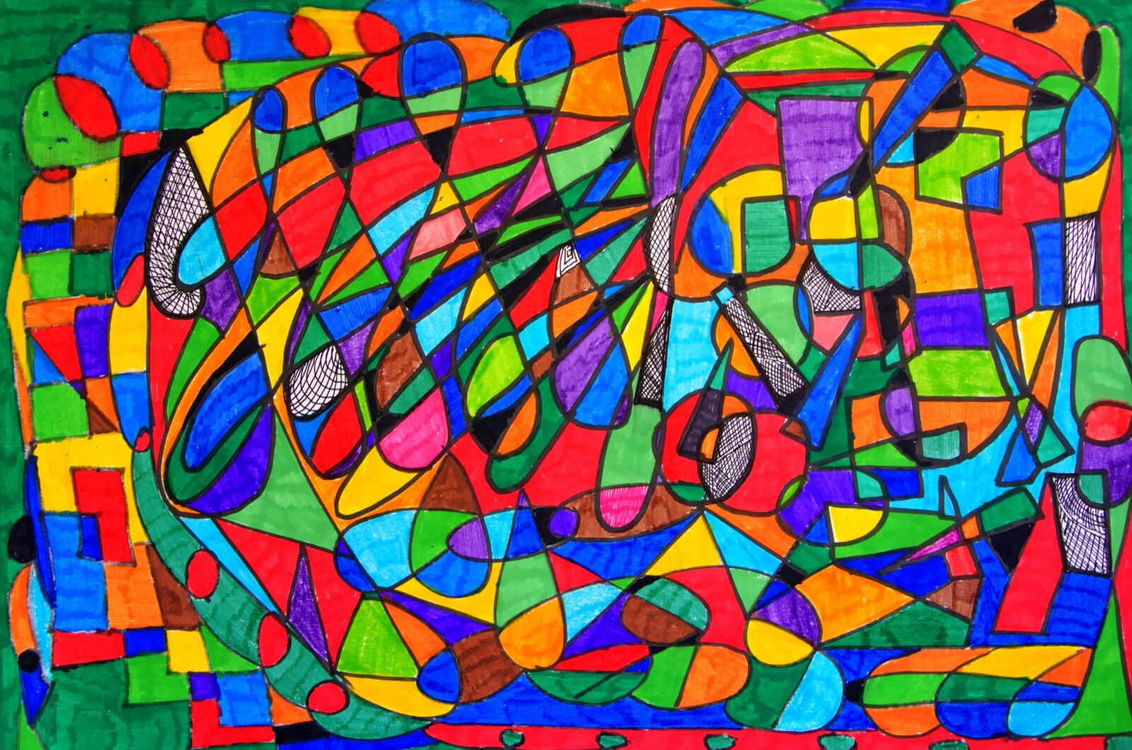 Nikon D5200 sample photo. Background, paper, felt pens photography