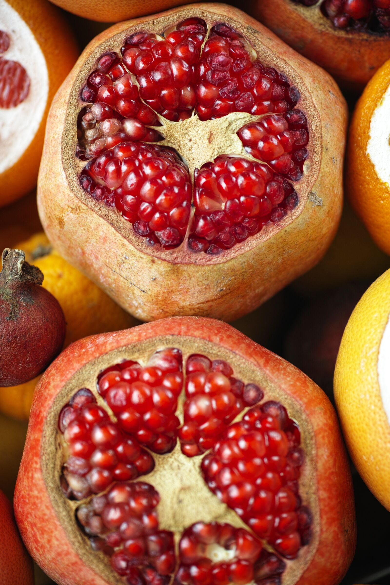 Sigma DP3 Merrill sample photo. Pomegranate, fruit, macro photography