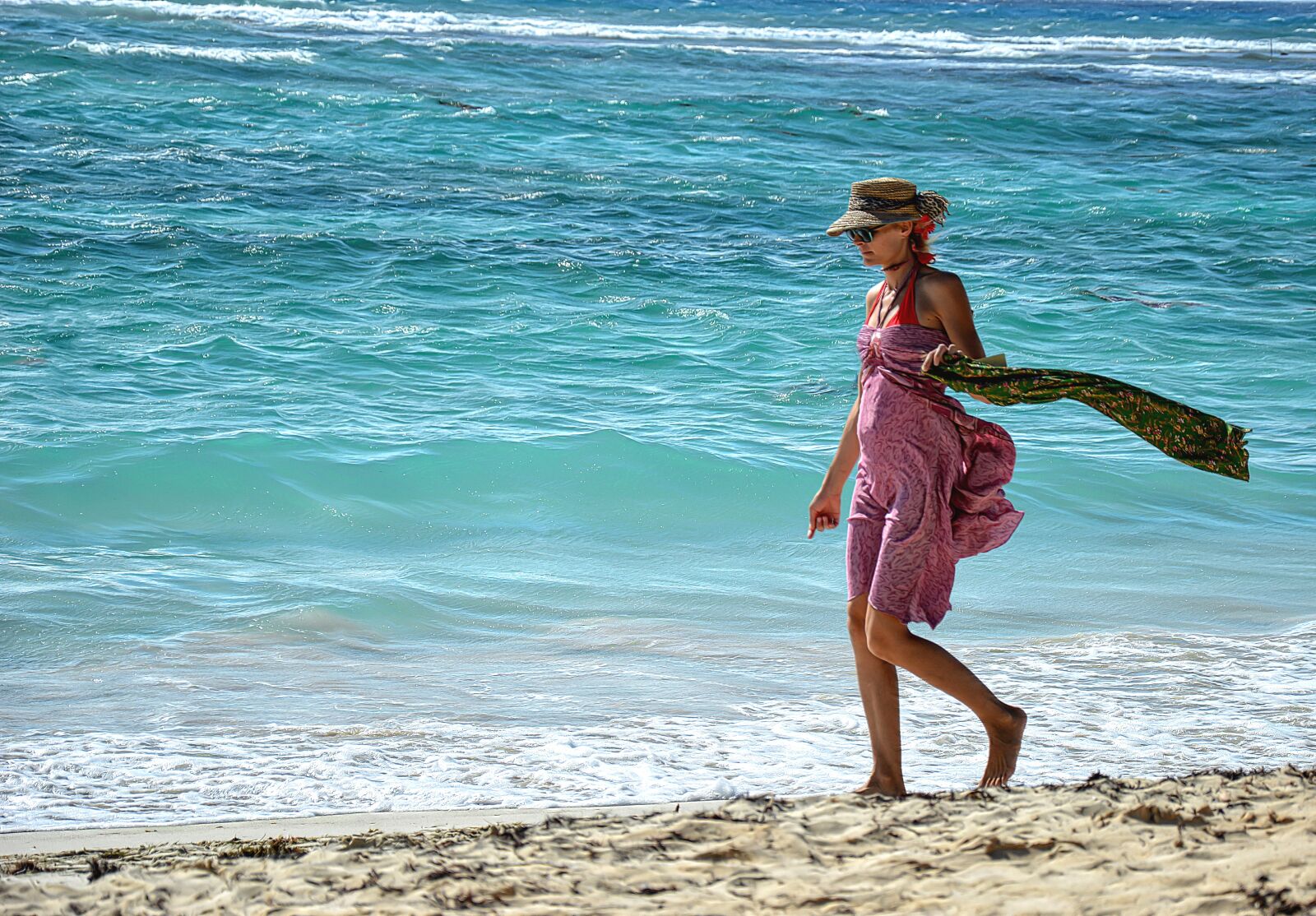 Nikon D3200 sample photo. Sea, beach, woman photography