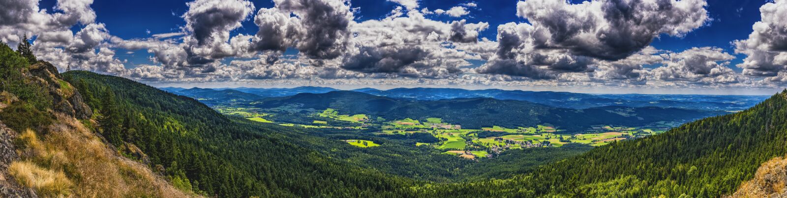 Sony a6300 sample photo. Panorama, bavarian forest, mountains photography
