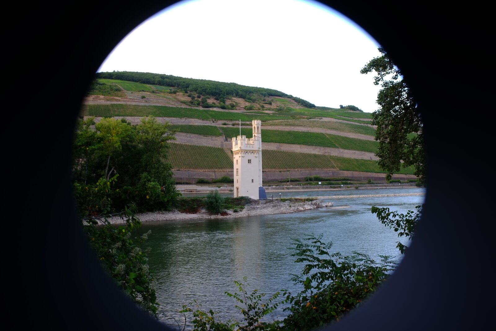 Fujifilm X-E1 sample photo. Bingen m useturm, rhine photography