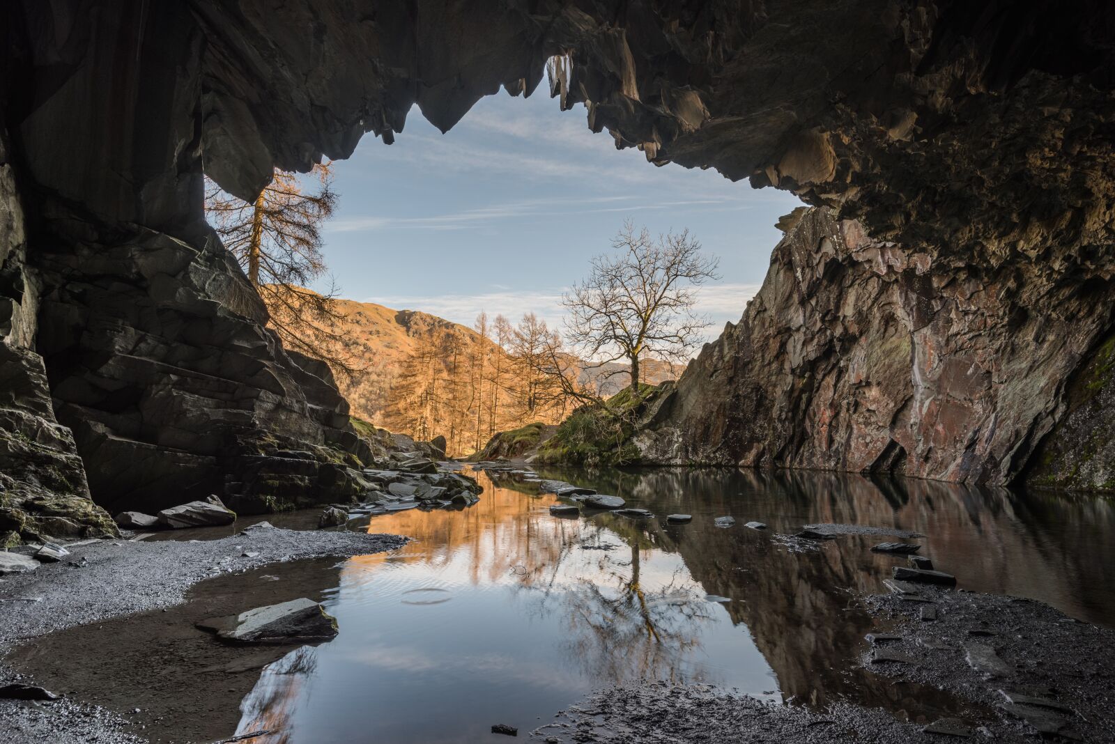 Nikon D810 sample photo. Lake district, cumbria, cave photography