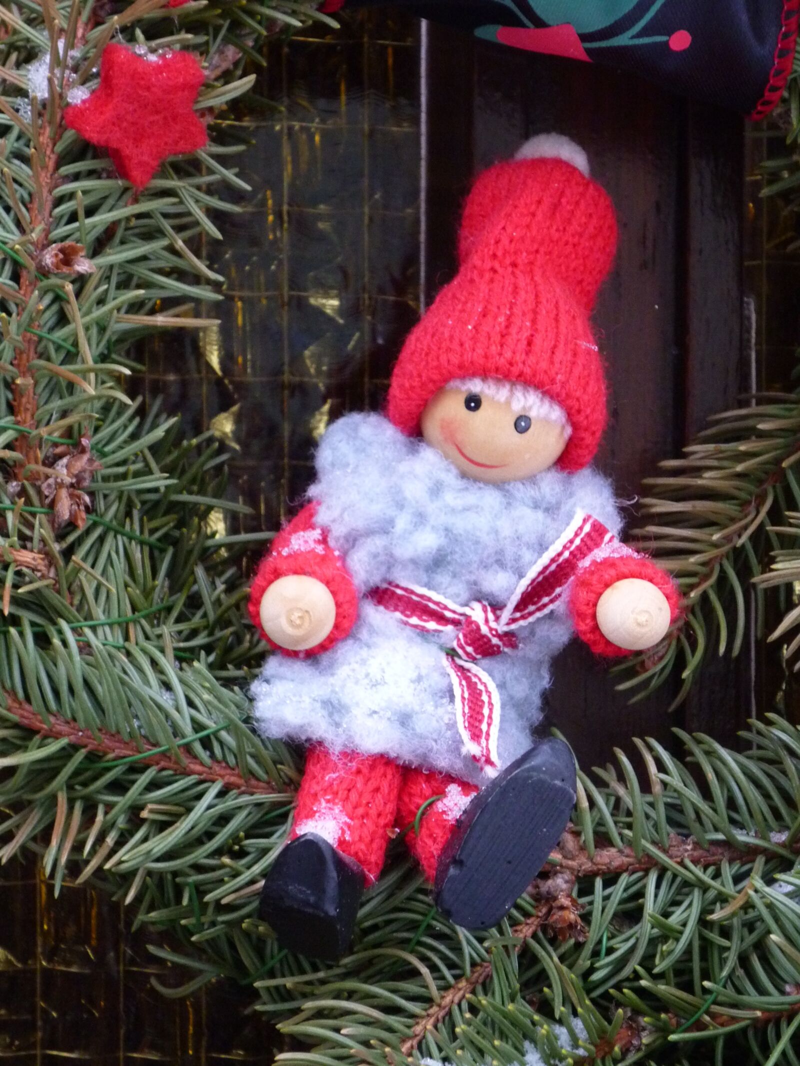 Panasonic Lumix DMC-FS6 sample photo. Doll, winter, decoration photography
