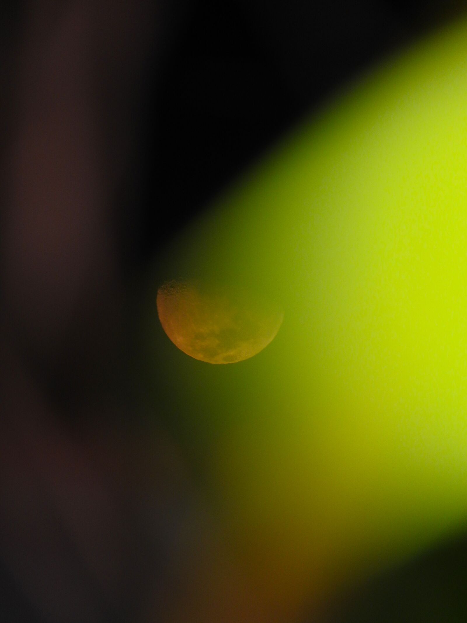 Nikon Coolpix P610 sample photo. Moon, green, night photography