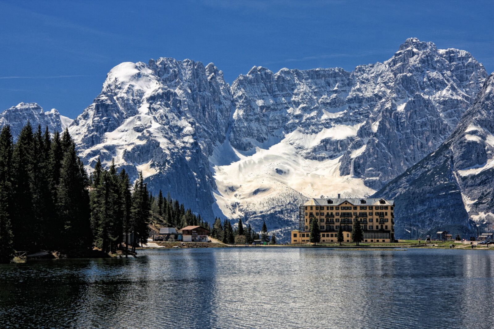 Canon EOS 40D sample photo. Dolomites, bergsee, mountain landscape photography
