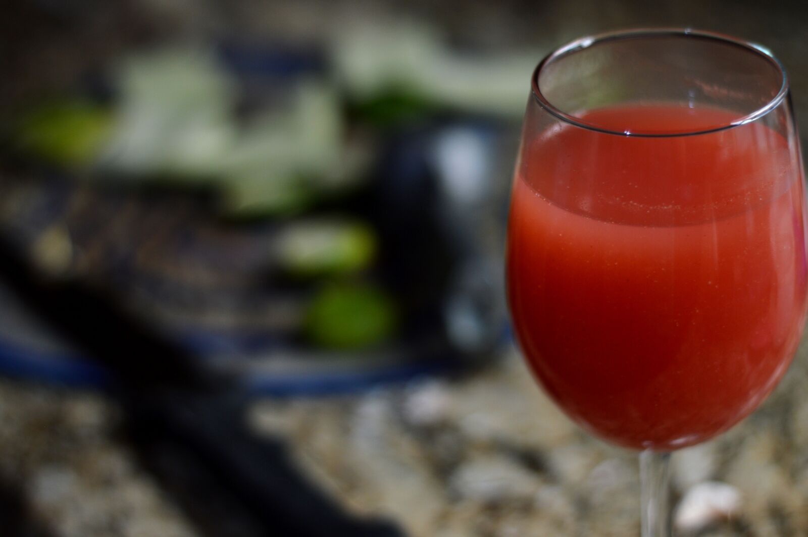 Nikon D3200 sample photo. Cup, watermelon, lemon photography