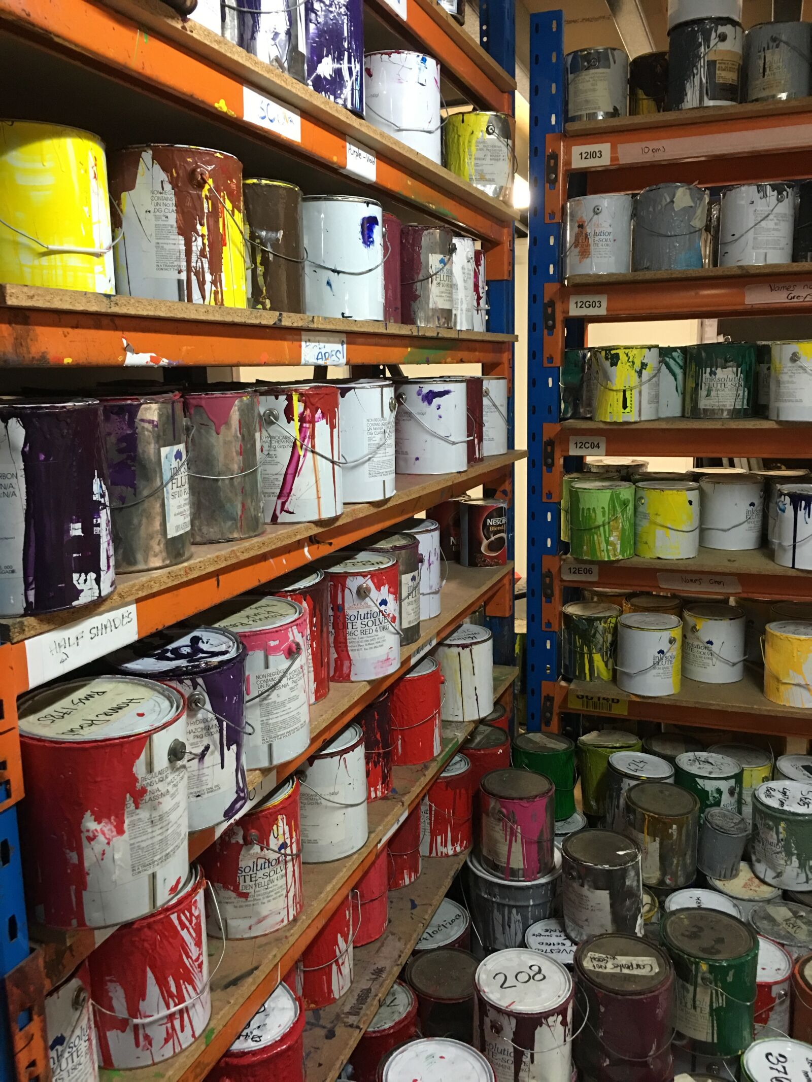 Apple iPhone 6s Plus sample photo. Paint, colour, tins photography