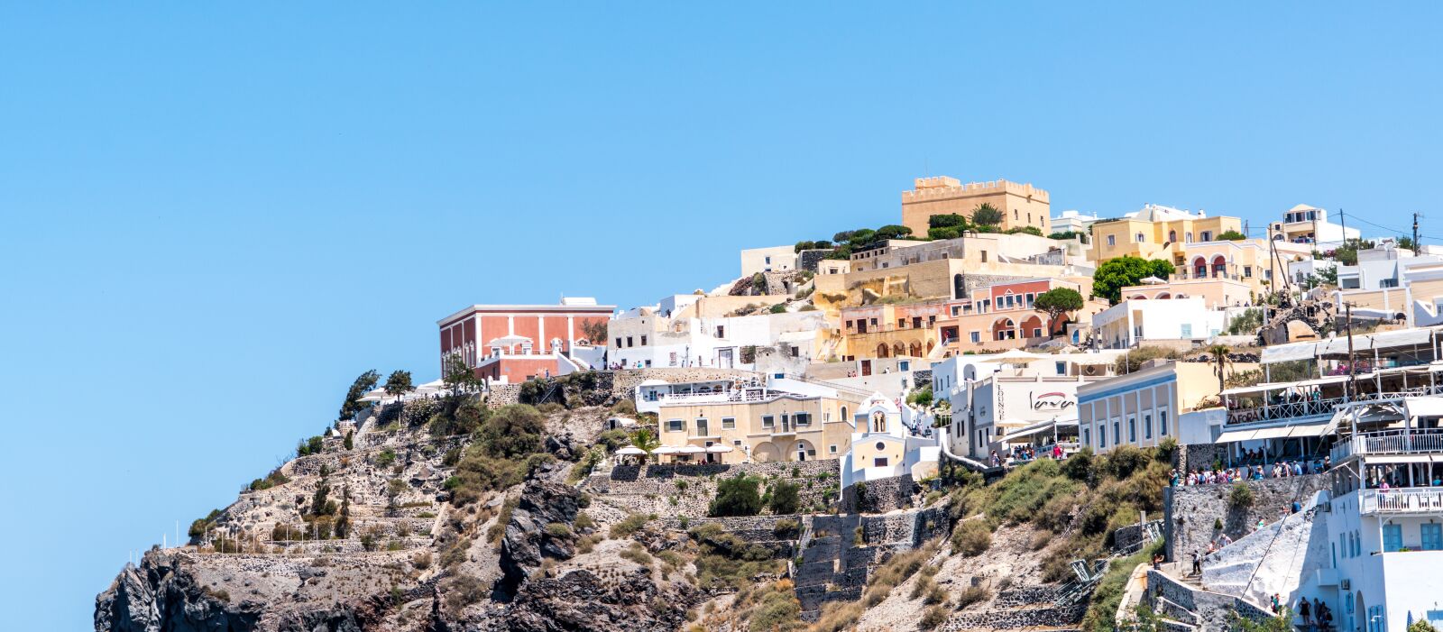 Sony a7R II + Sony FE 24-240mm F3.5-6.3 OSS sample photo. Santorini, oia, greece photography