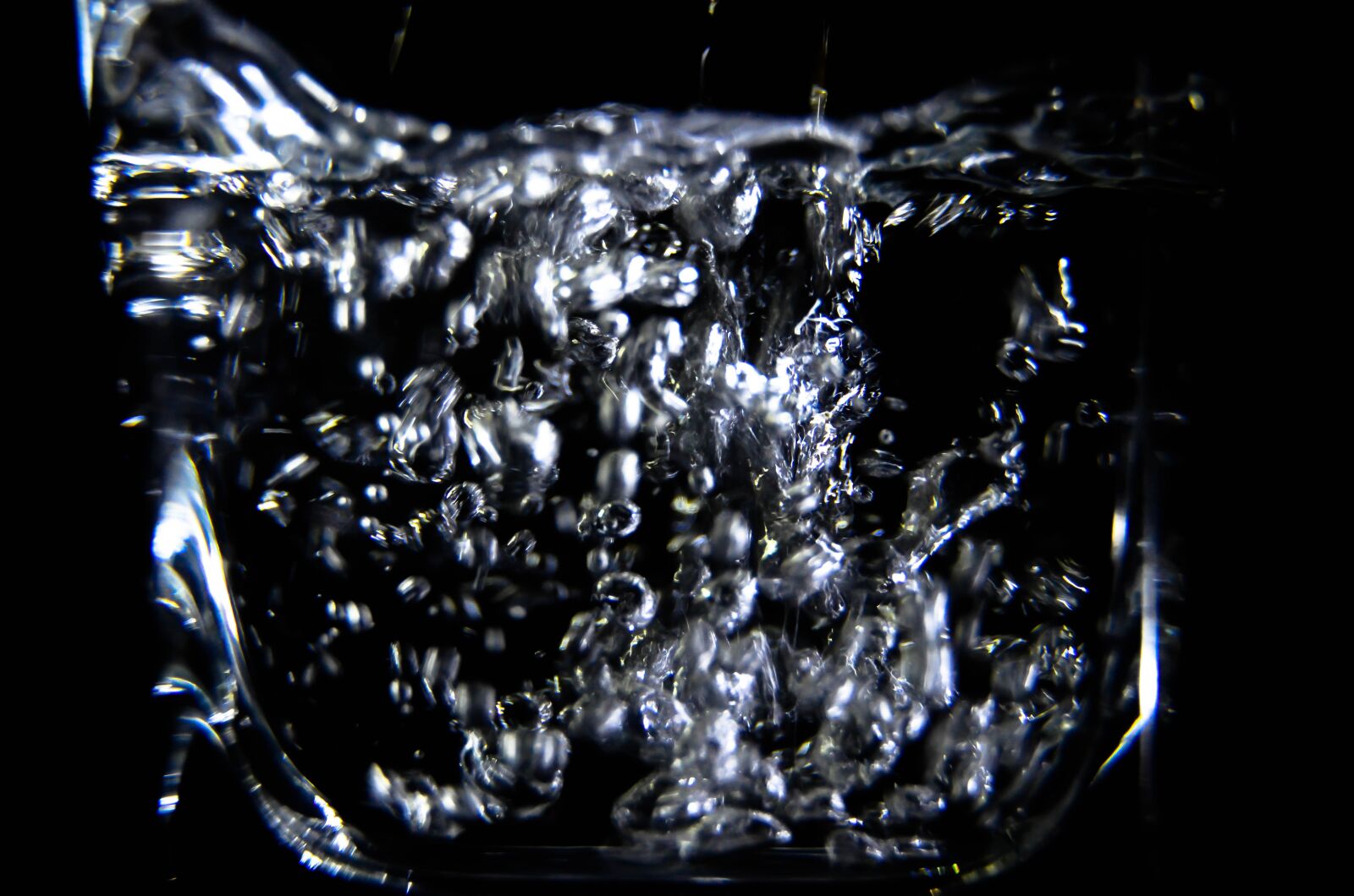 Nikon D5100 sample photo. Black and white, glass photography