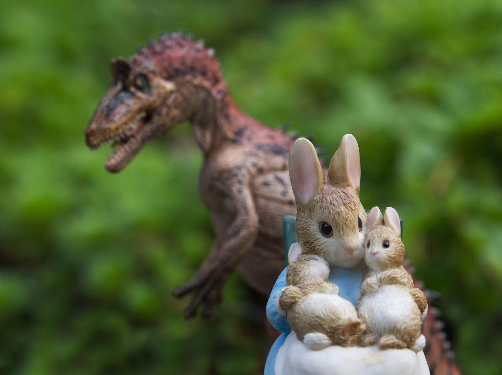 Olympus OM-D E-M1 Mark II + Olympus M.Zuiko Digital ED 40-150mm F2.8 Pro sample photo. Rabbit, dinosaur, threat photography