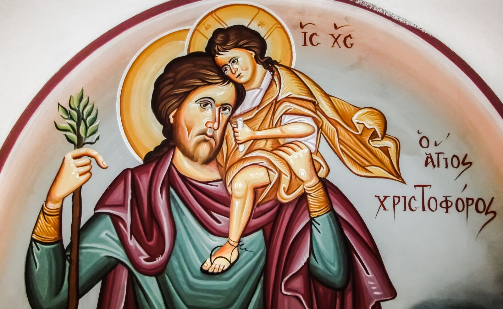 Canon PowerShot SX400 IS sample photo. Iconography, paint, st christopher photography