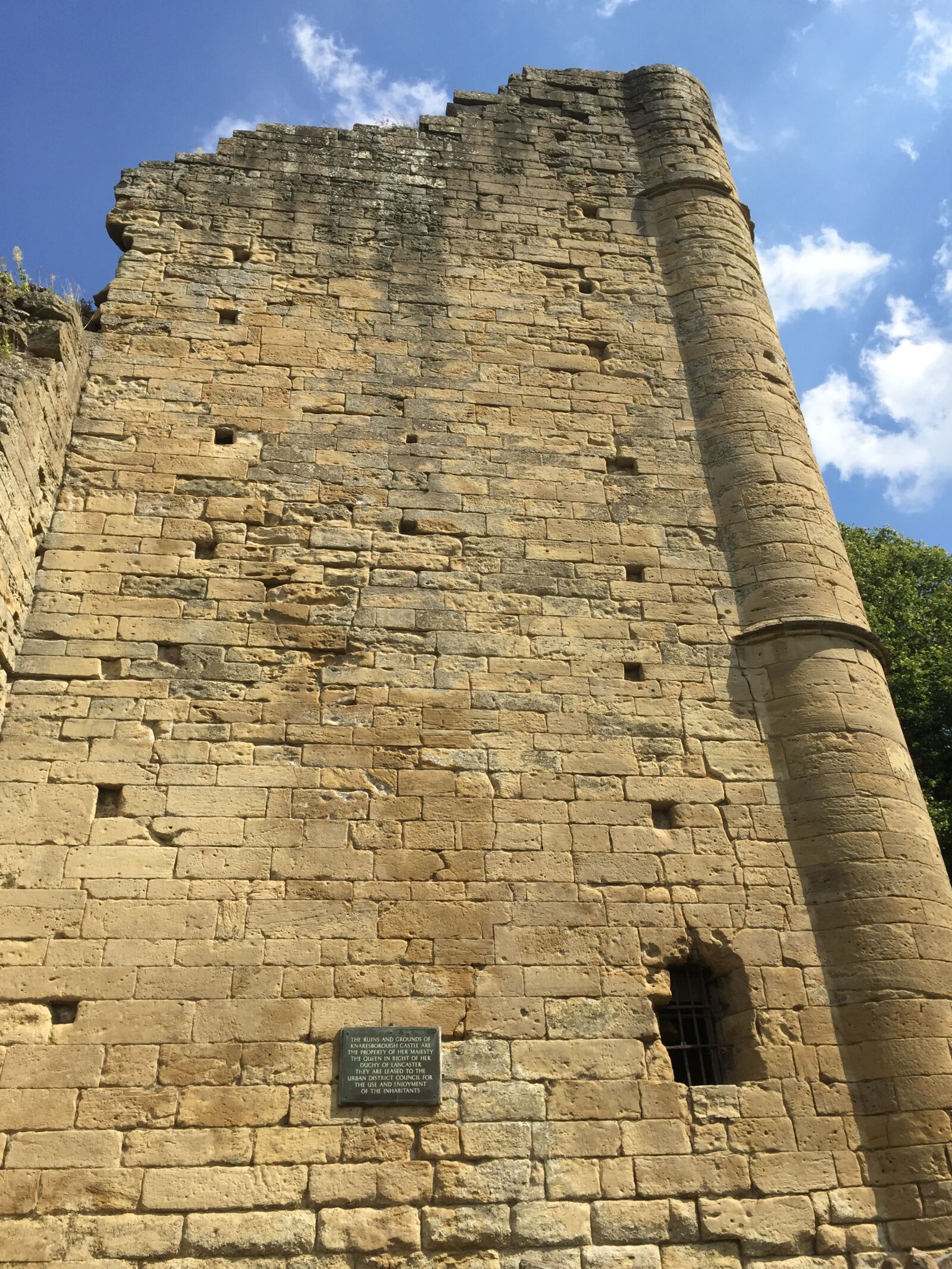 iPhone 6 Plus back camera 4.15mm f/2.2 sample photo. Ancient, castle, knaresborough, medieval photography