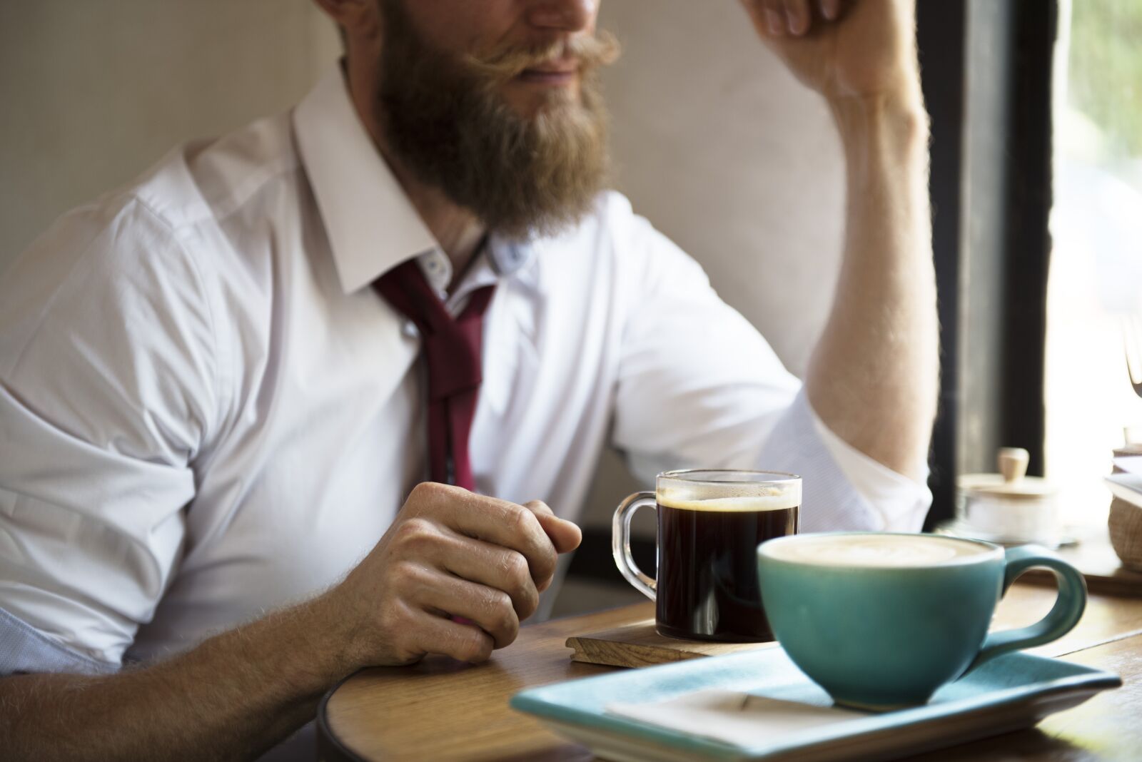 Nikon D810 sample photo. Beard, beverage, break photography