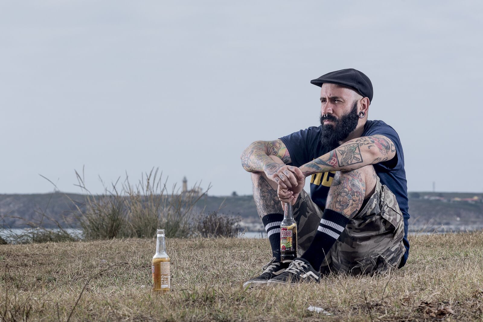 Nikon D750 sample photo. Guy, sitting, beauty photography