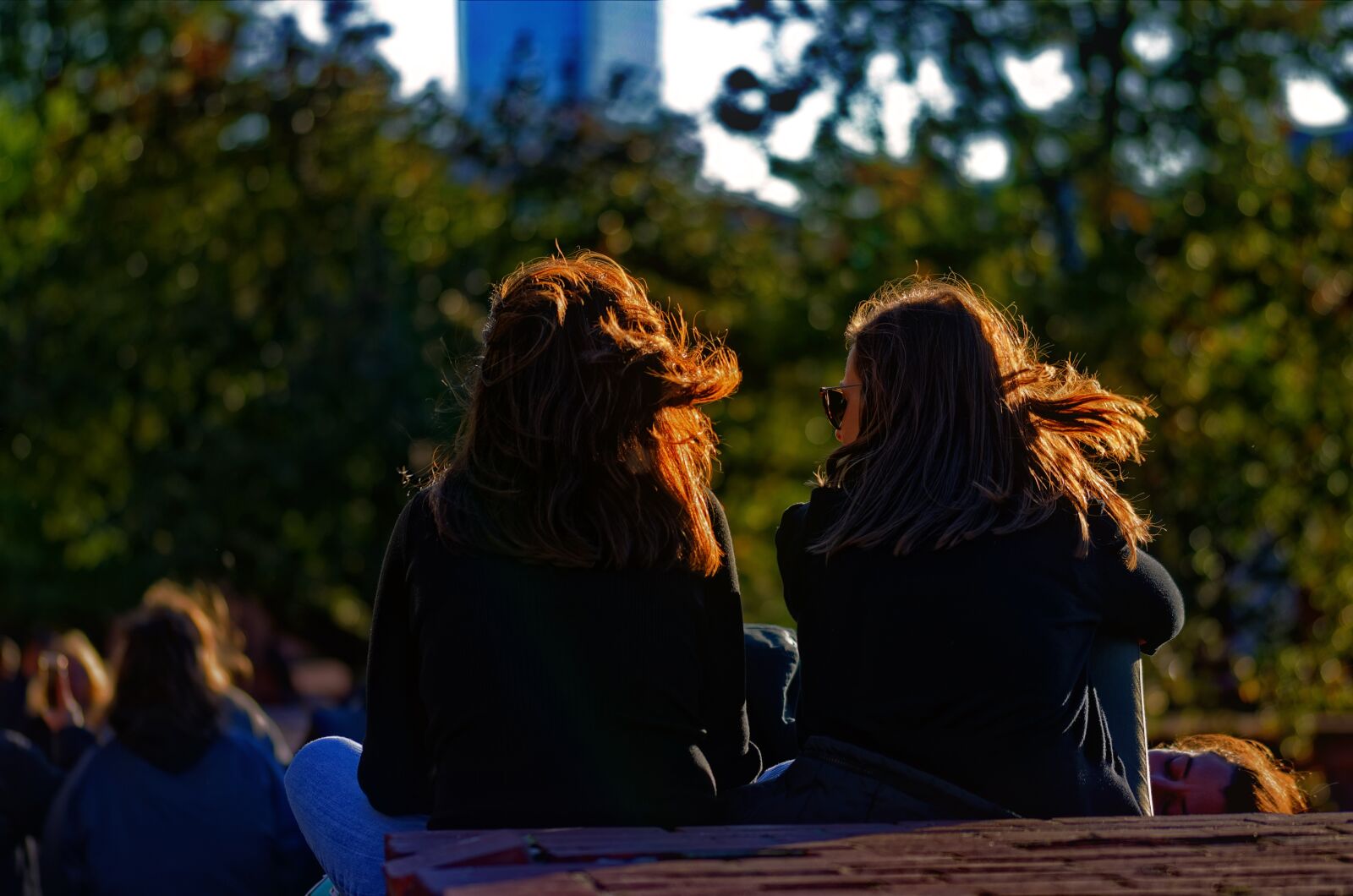 Nikon D5100 sample photo. Silhouettes, girls, women photography