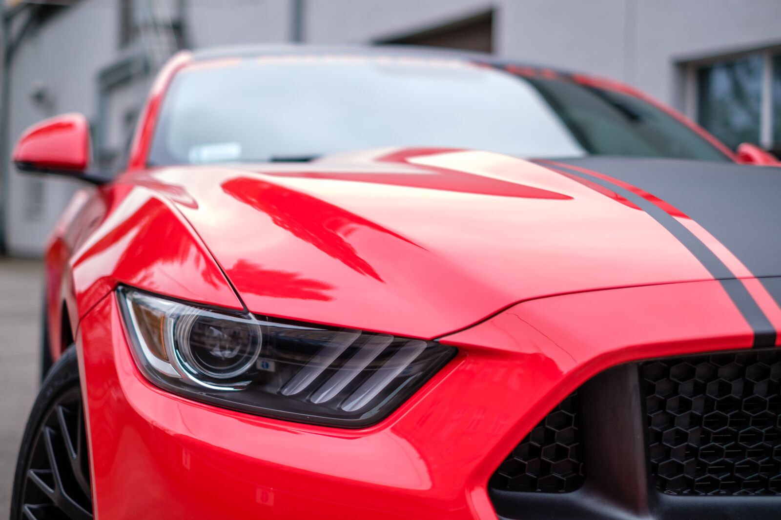 Fujifilm X-T2 + Fujifilm XF 35mm F1.4 R sample photo. Mustang, gt, red photography