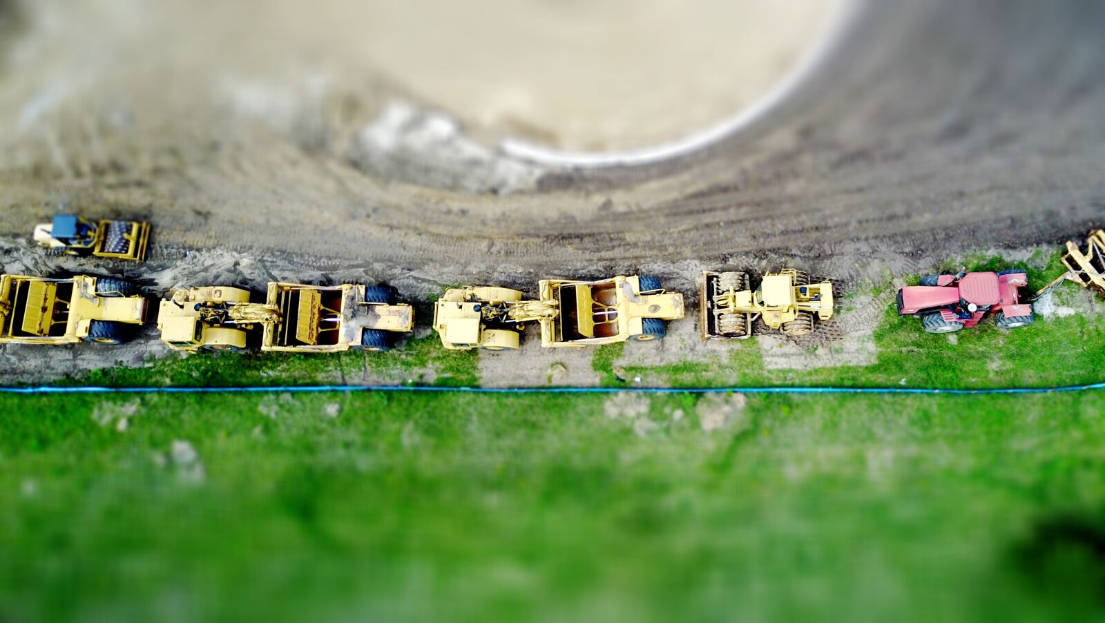 DJI FC220 sample photo. Construction, miniature photography