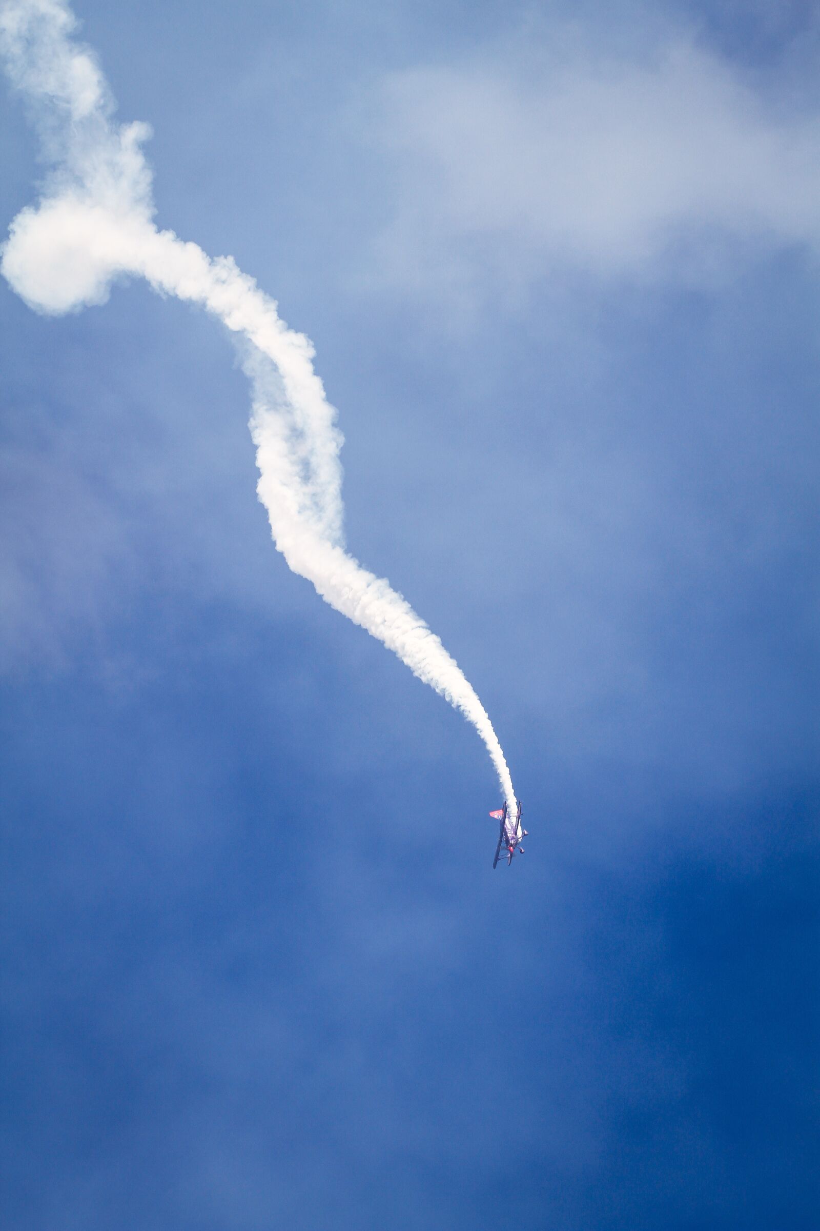 Canon EOS 7D + Canon EF 70-200mm F4L USM sample photo. Smoke, airplane, sky photography