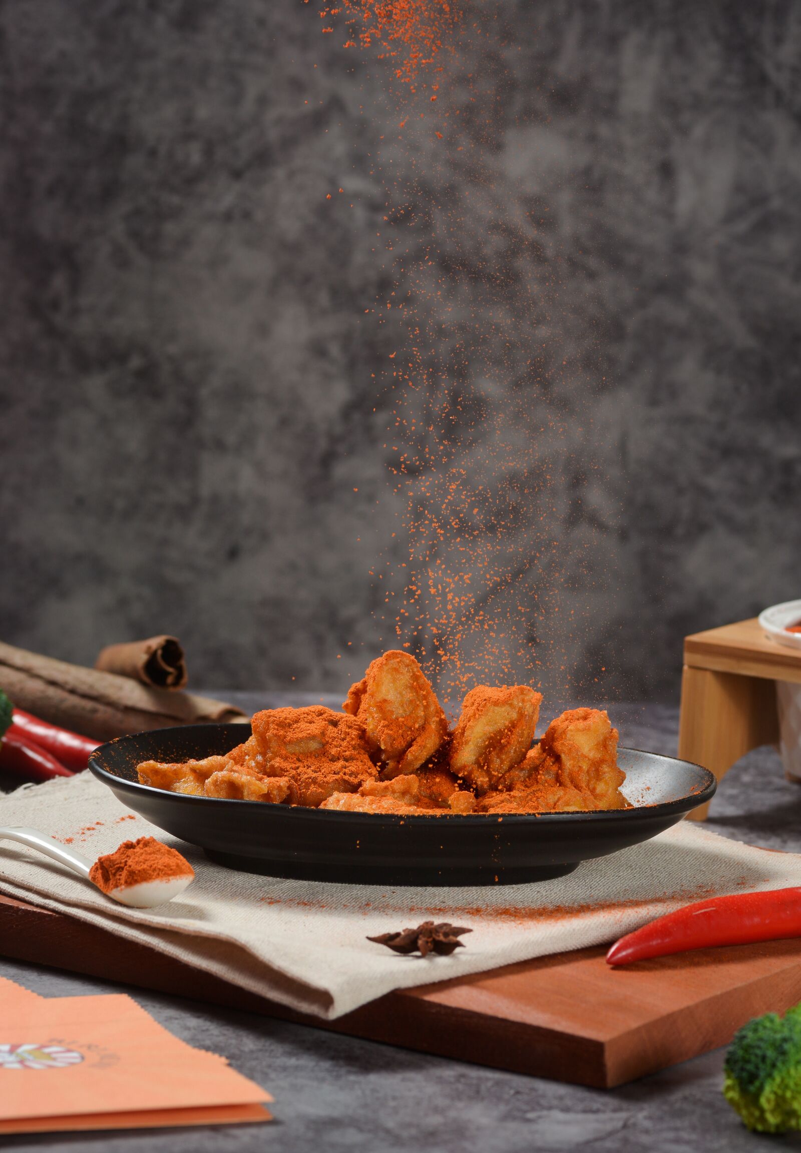 Nikon D7100 sample photo. Fried chicken, chili, fast photography