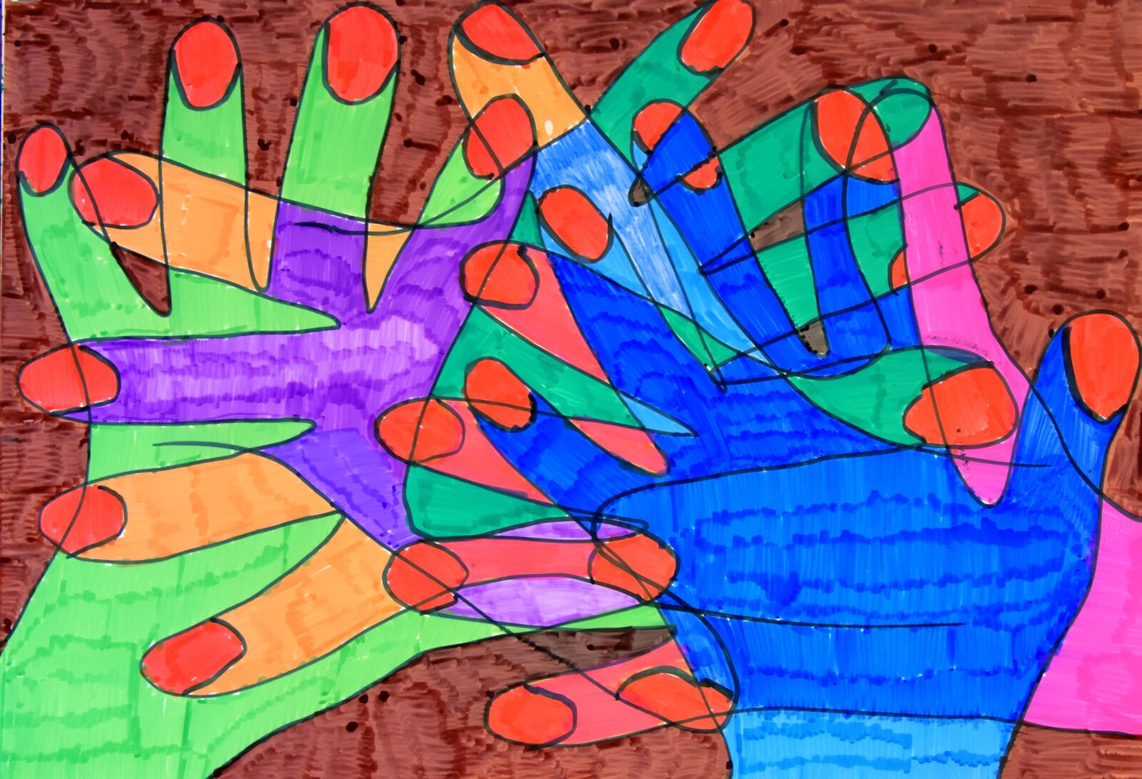 Nikon D5200 sample photo. Background, paper, felt pens photography