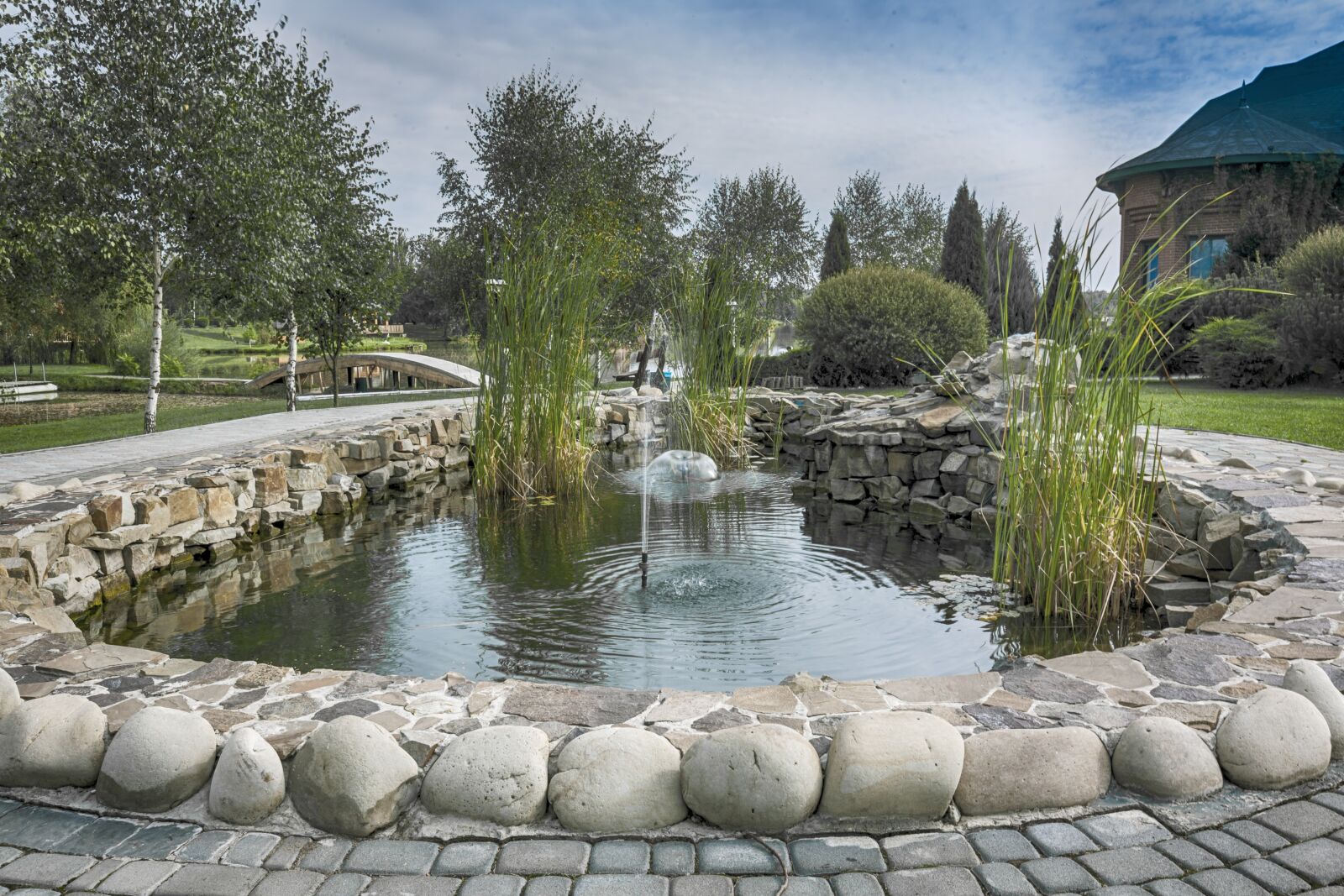 Canon EOS 5D sample photo. Pond manufactured, shepil's'ka, landscape photography
