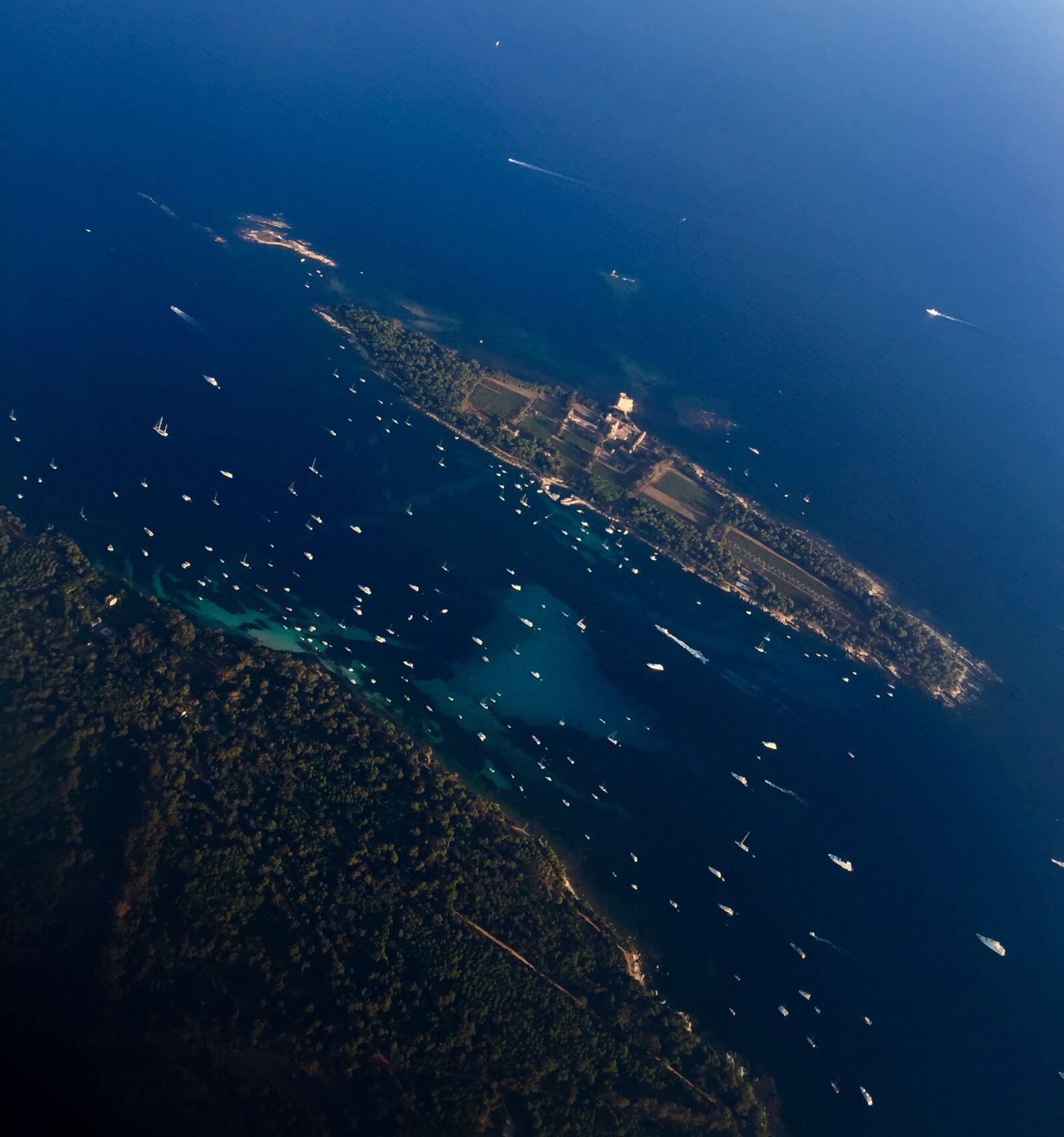 iPhone 6 Plus back camera 4.15mm f/2.2 sample photo. Sky view, lerins islands photography