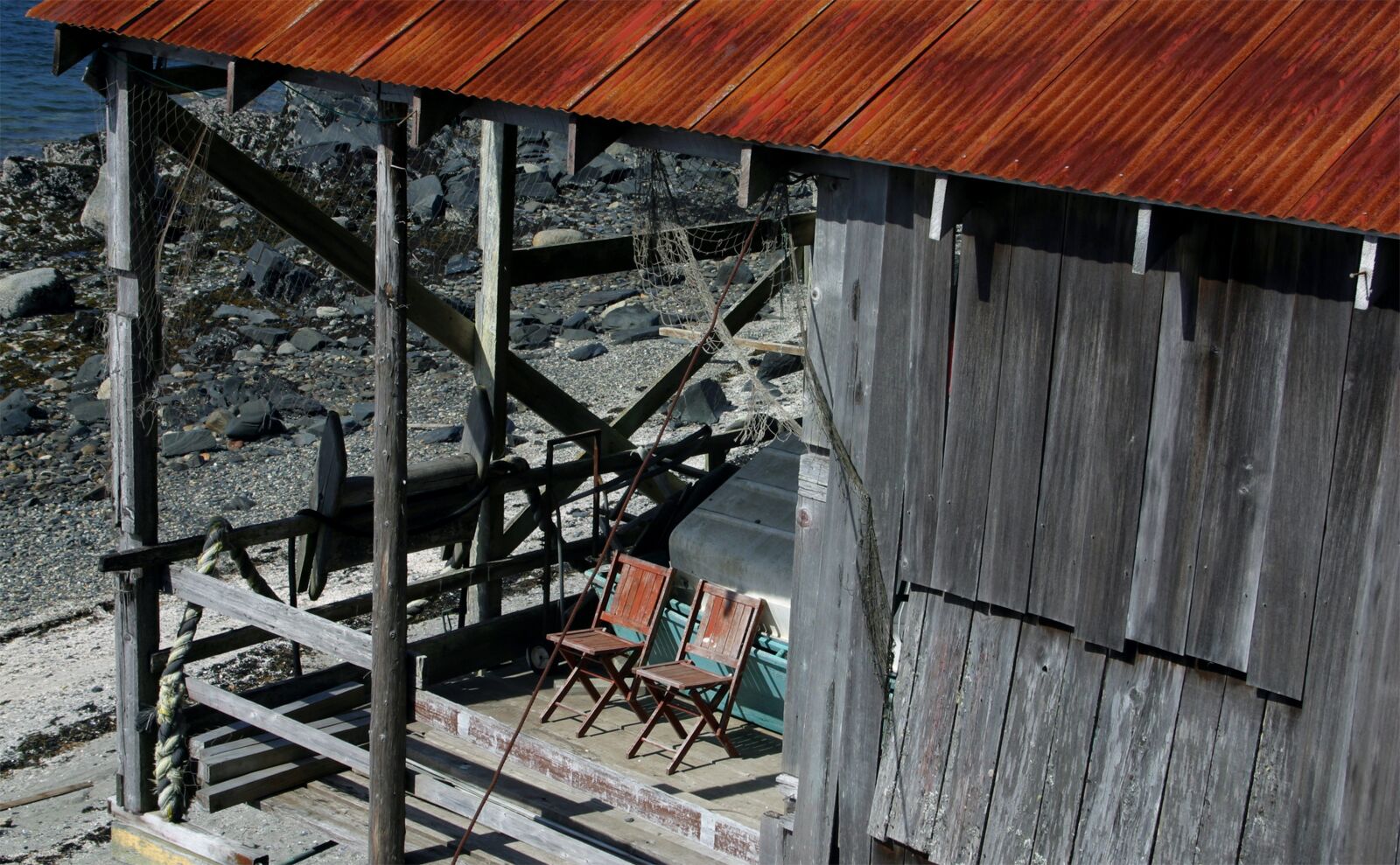 Canon EOS D60 sample photo. Fisherman's shack, alaska, porch photography