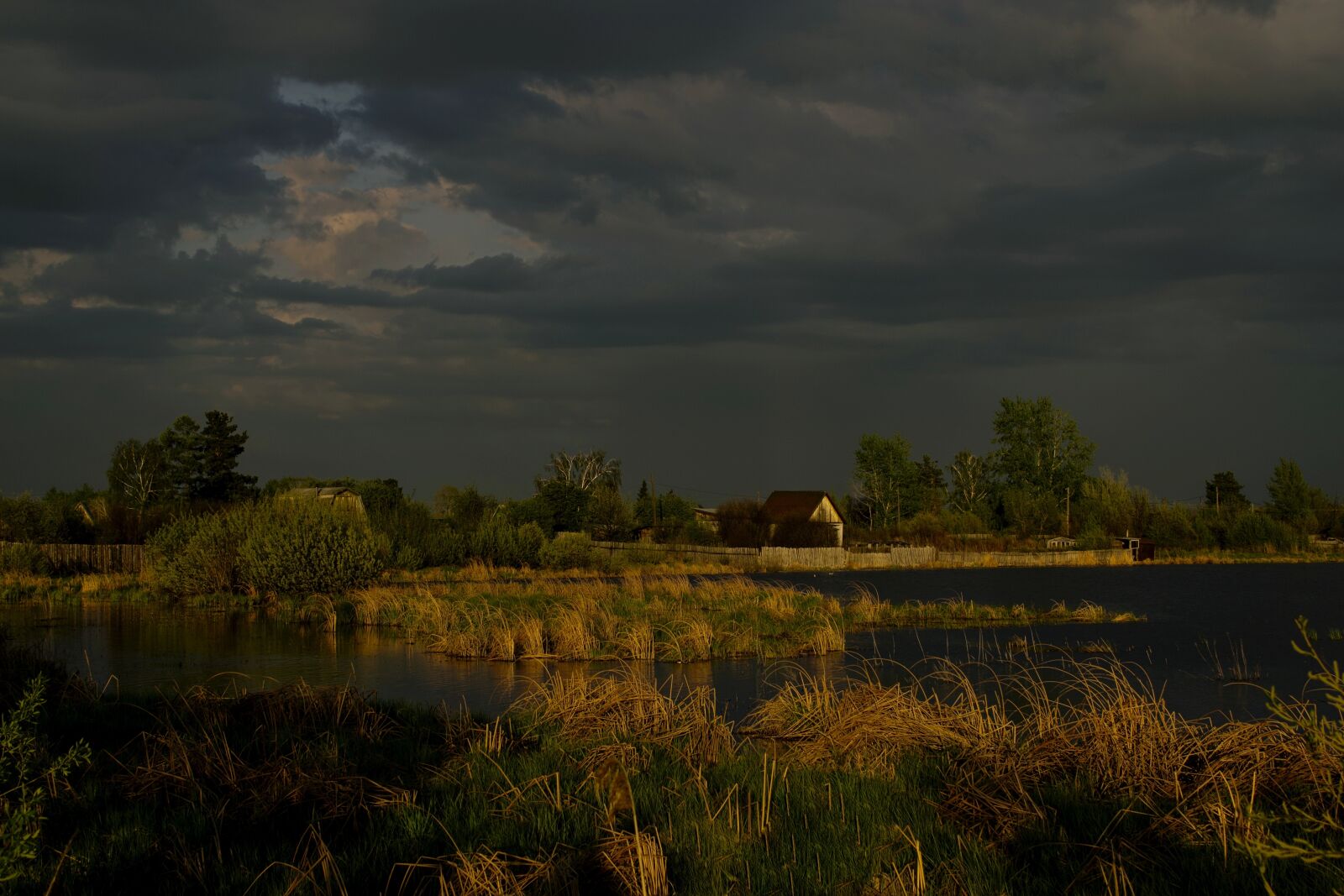 Canon EOS 600D (Rebel EOS T3i / EOS Kiss X5) sample photo. Evening, lake, house photography