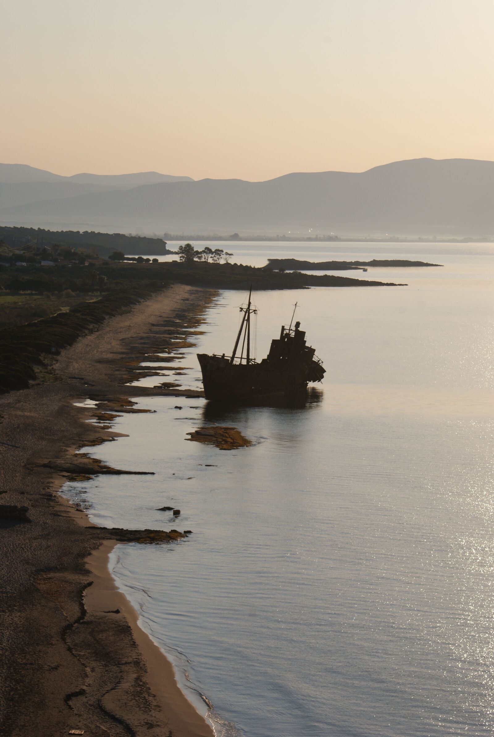 Sony Alpha DSLR-A200 sample photo. Greece, shipwreck, lakonia photography