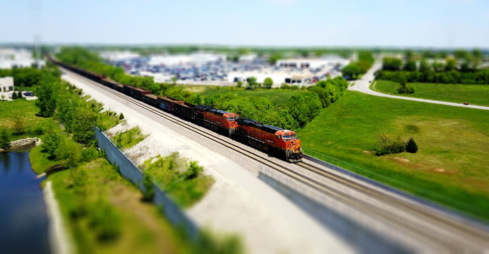 DJI FC220 sample photo. Train photography