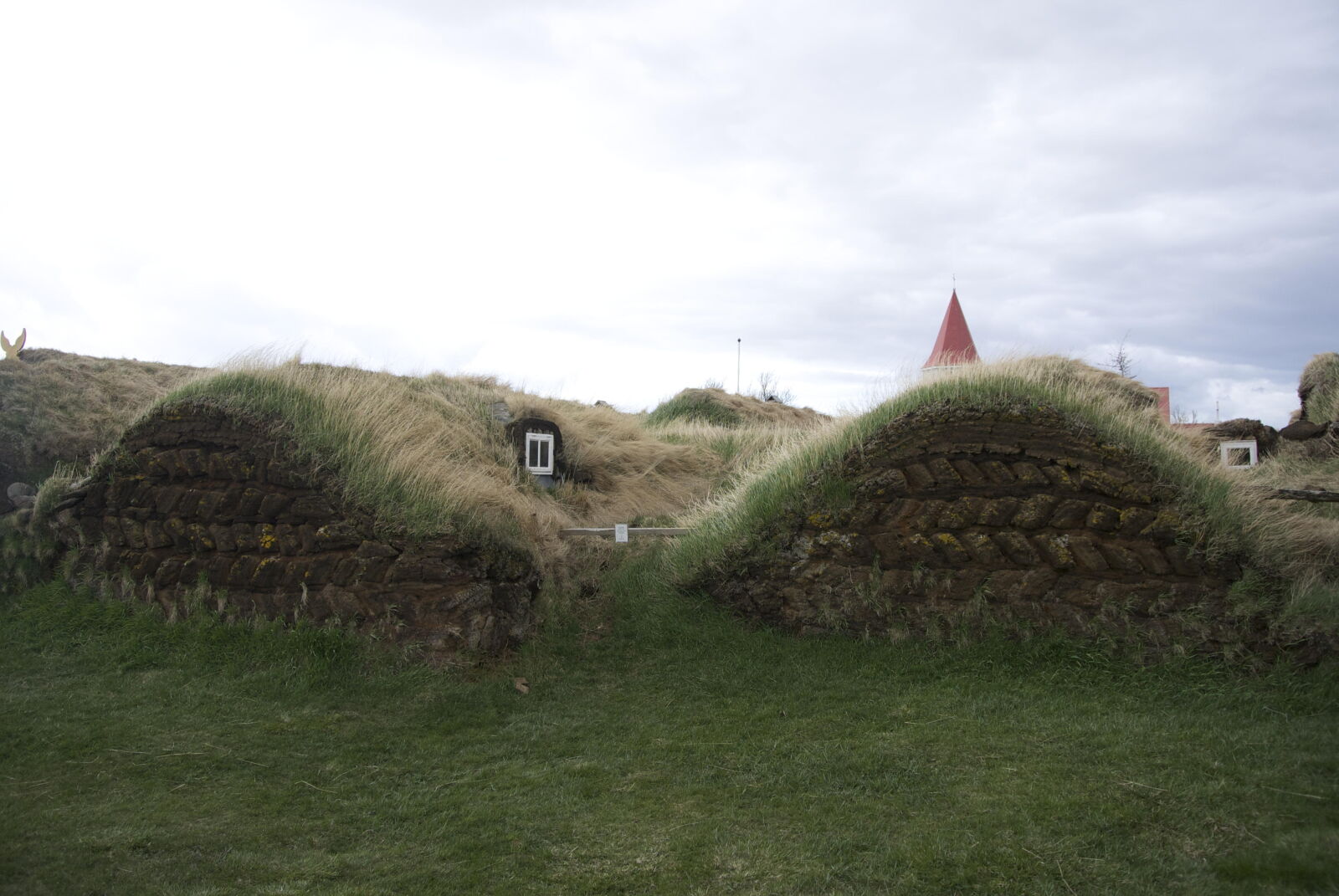 Nikon 1 J2 sample photo. Grass, houses, iceland photography