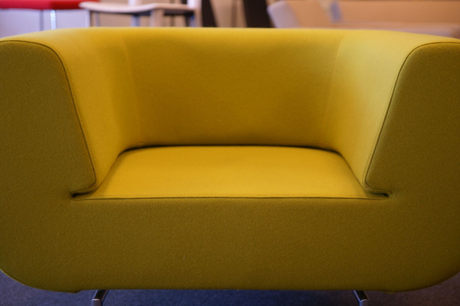 Sony Alpha DSLR-A850 sample photo. Armchair, chair, yellow photography