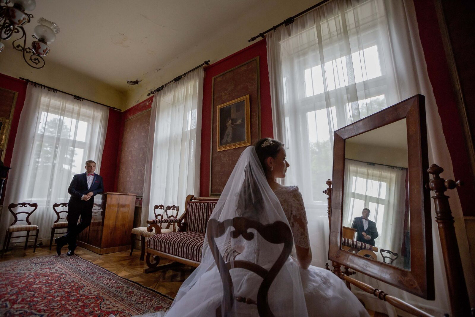 Canon EF 16-35mm F2.8L II USM sample photo. Salon, museum, baroque, bride photography