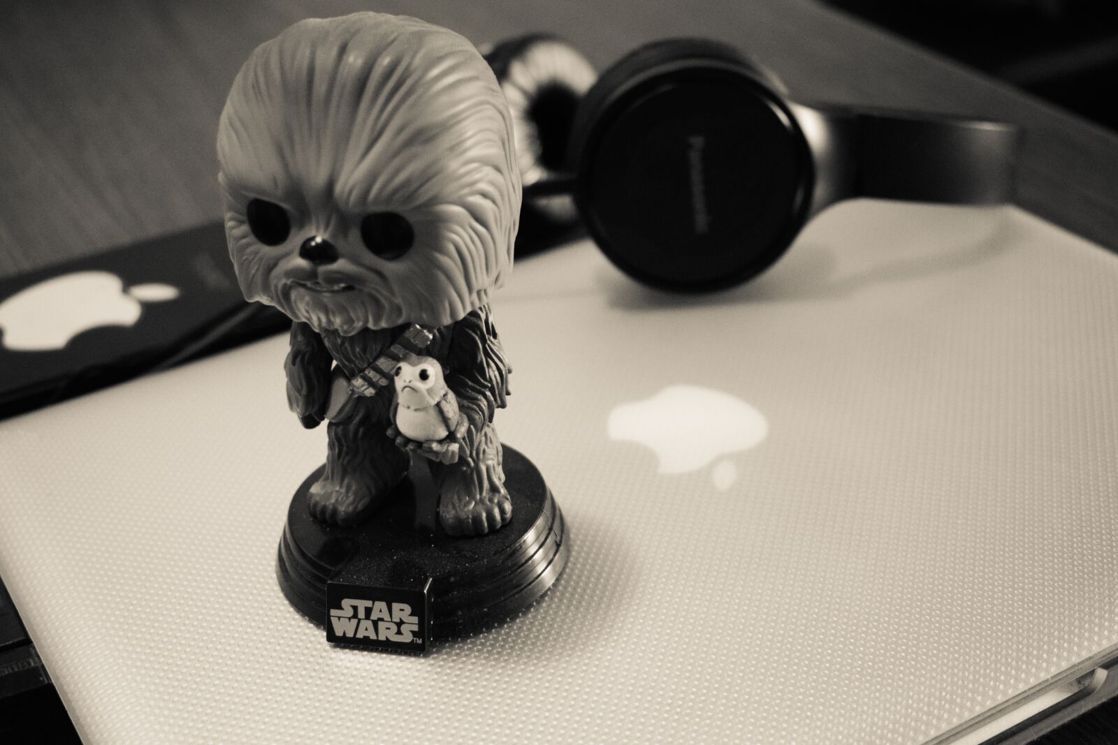 Nikon D5300 sample photo. Chewbacca, laptop, mac photography