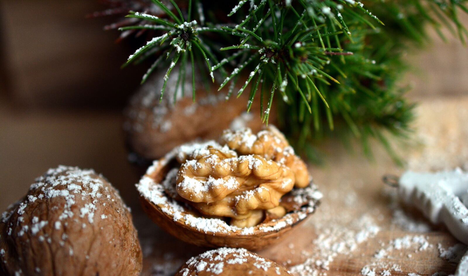 Nikon D5200 sample photo. Walnut, nut, christmas motif photography