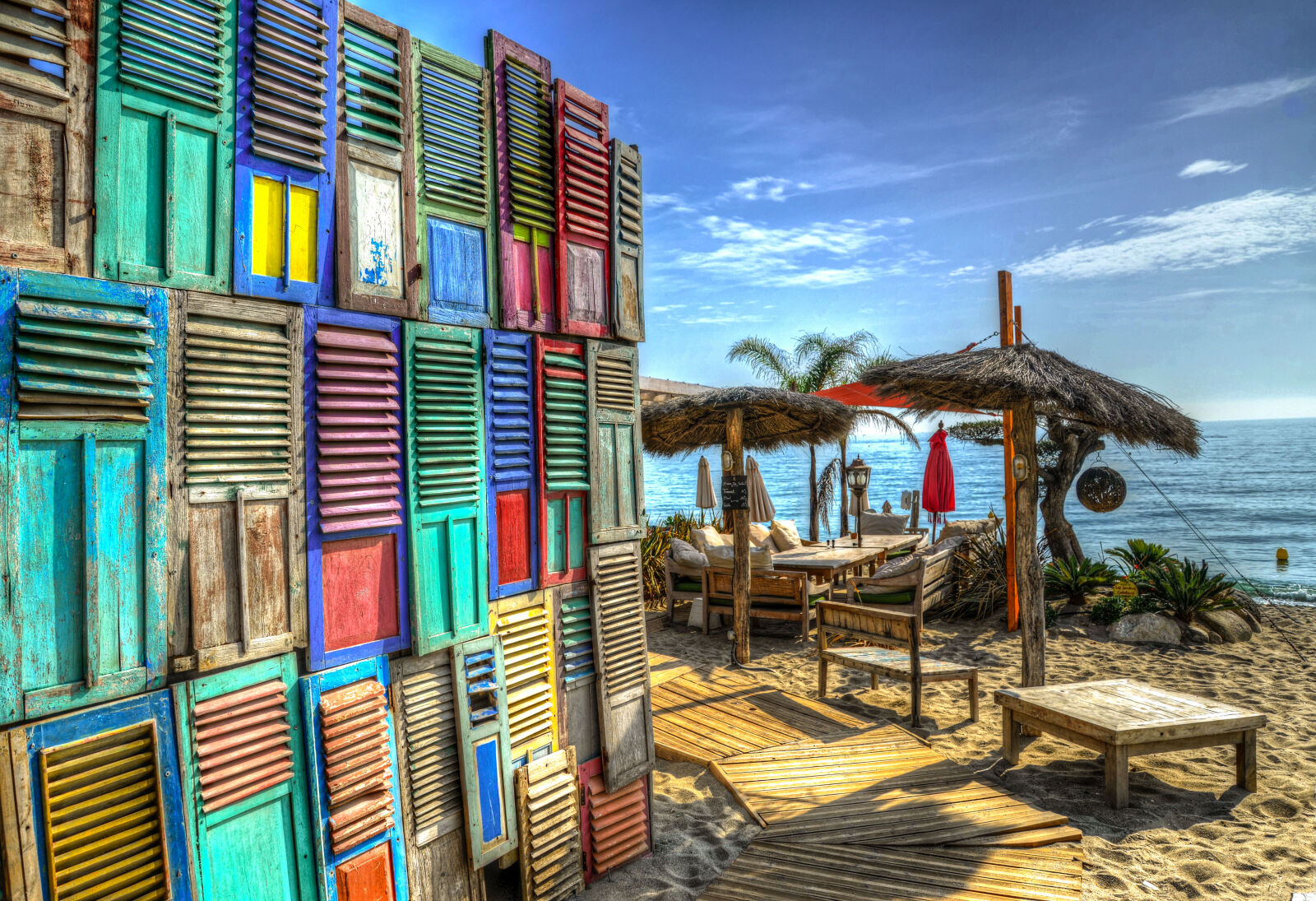 Nikon D610 sample photo. Beach, chair, coast, hdr photography