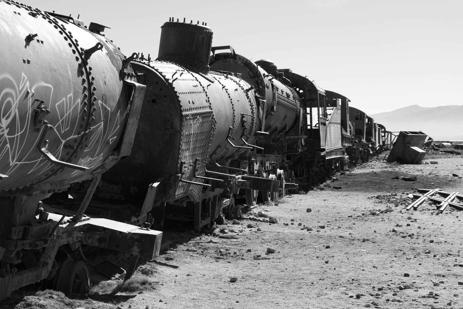 Fujifilm XC 16-50mm F3.5-5.6 OIS II sample photo. Cemetery, train, railway photography