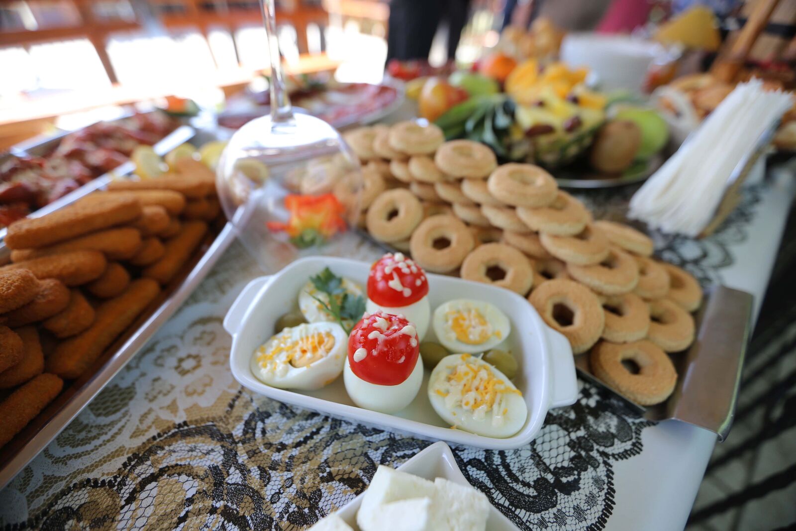 Canon EF 16-35mm F2.8L II USM sample photo. Buffet, egg yolk, banquet photography