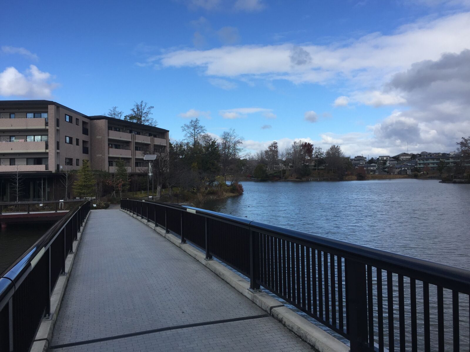 iPhone 6 Plus back camera 4.15mm f/2.2 sample photo. Bridge, lake, sky photography