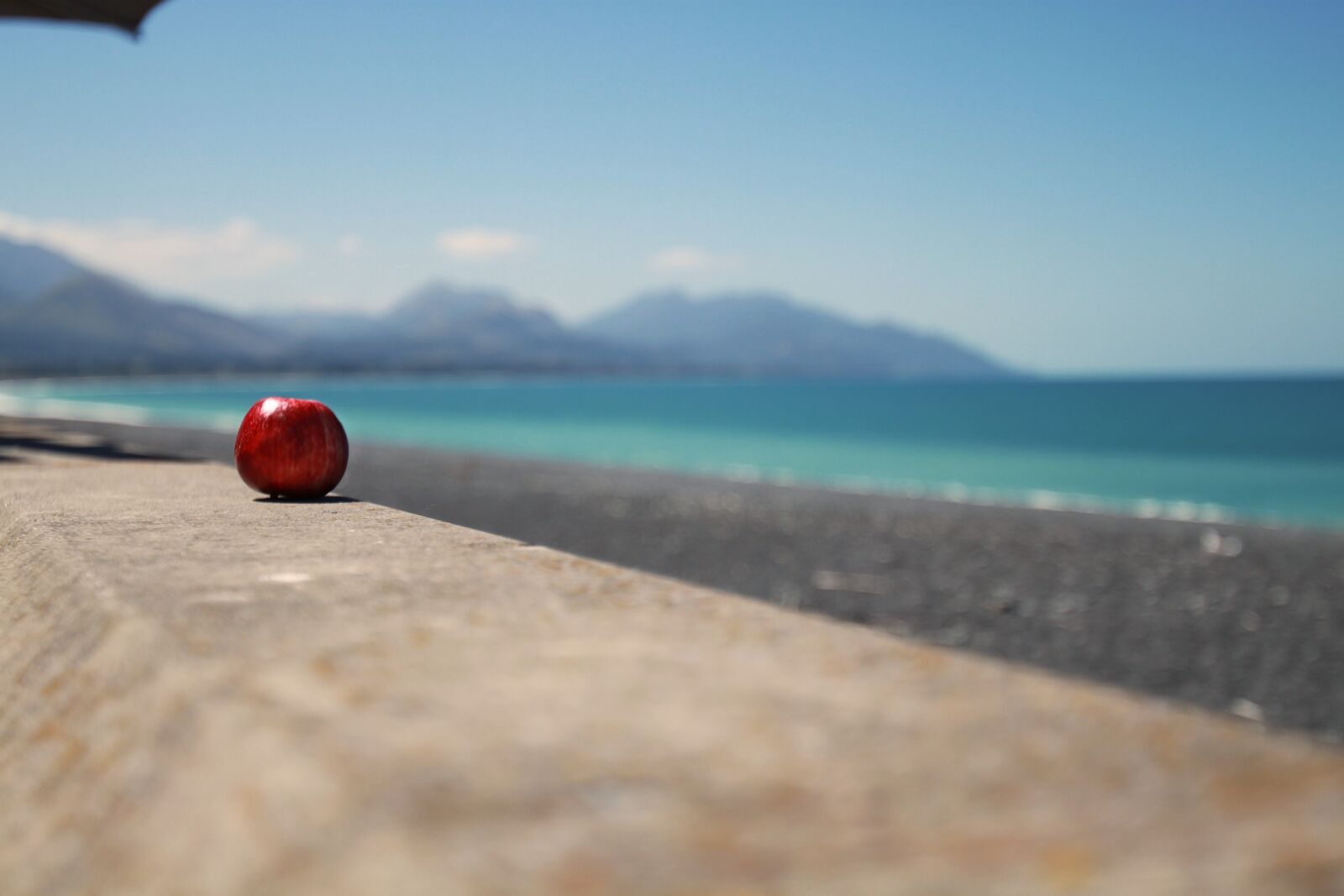 Canon EOS 500D (EOS Rebel T1i / EOS Kiss X3) sample photo. Apple, beach, landscape photography