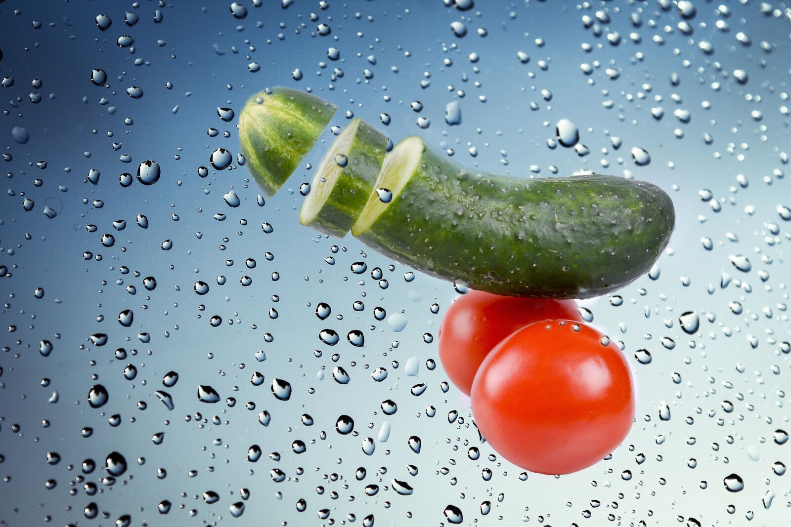 Nikon D5200 sample photo. Cucumber, tomato, breakfast photography