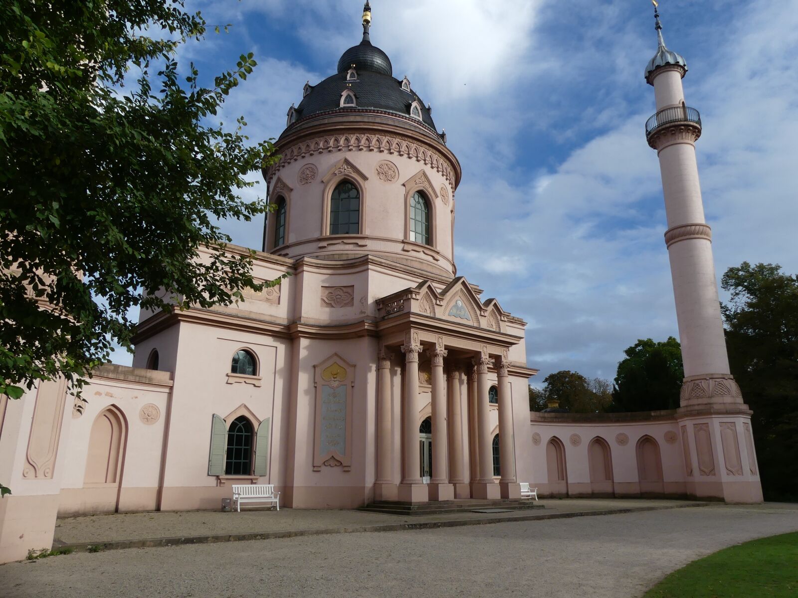 Panasonic Lumix DMC-FZ300 sample photo. Closed garden schwetzingen, mosque photography