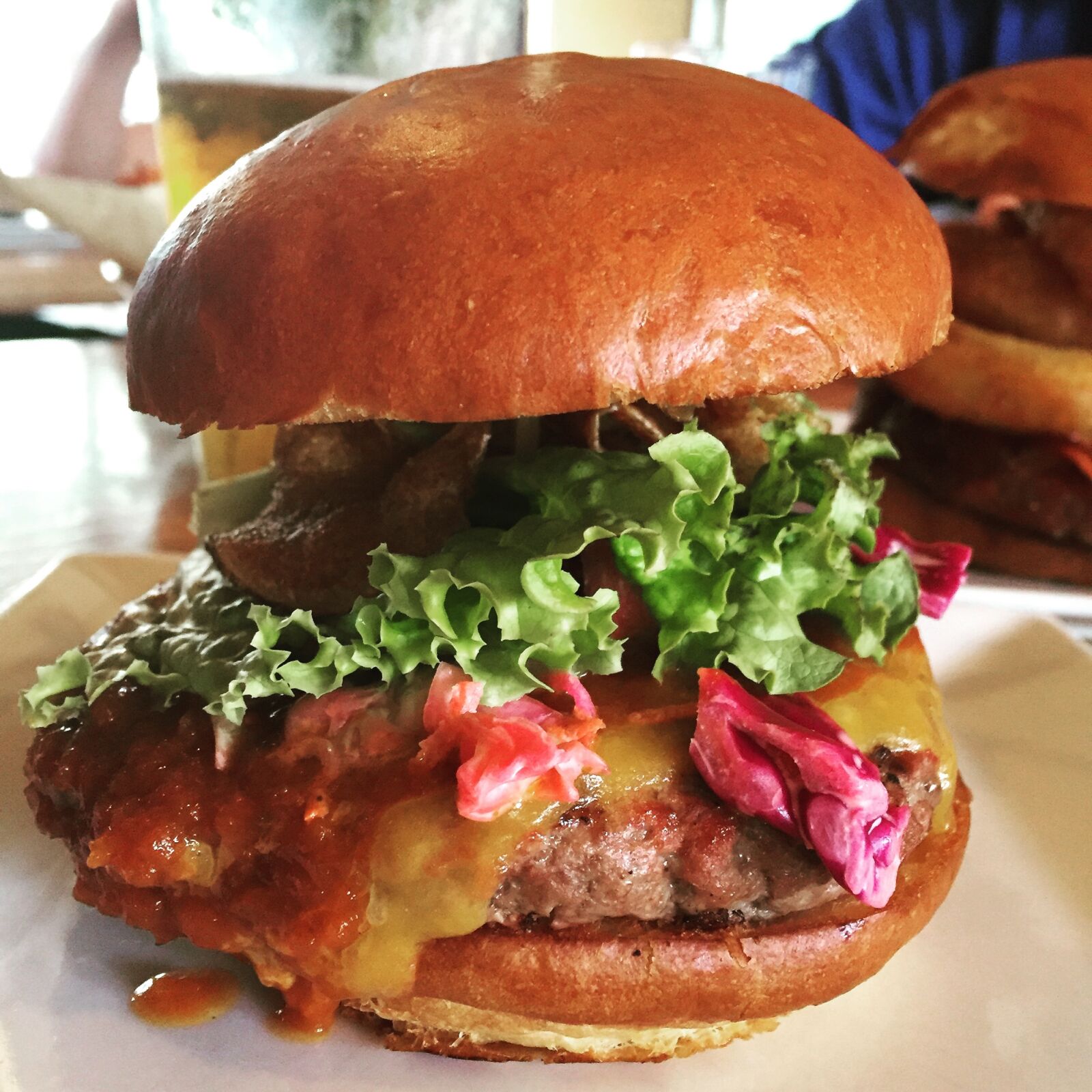 Apple iPhone 6 sample photo. Cheeseburger, fresh, food photography