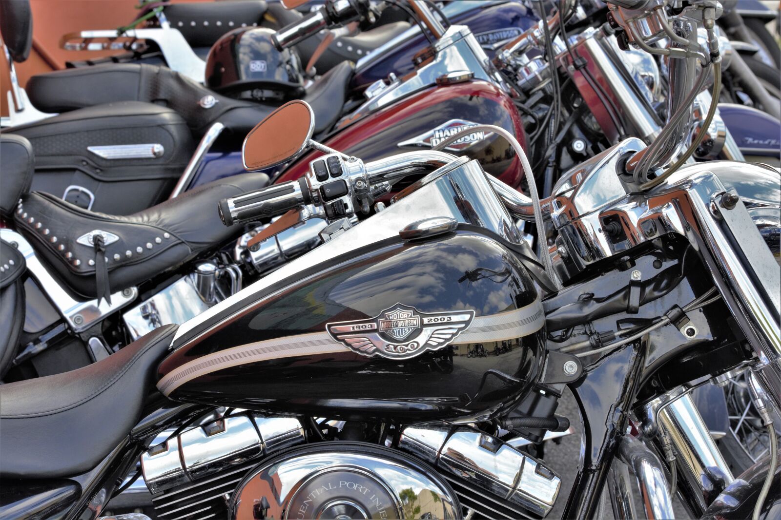 Nikon D7100 sample photo. Motorcycles, line, row photography