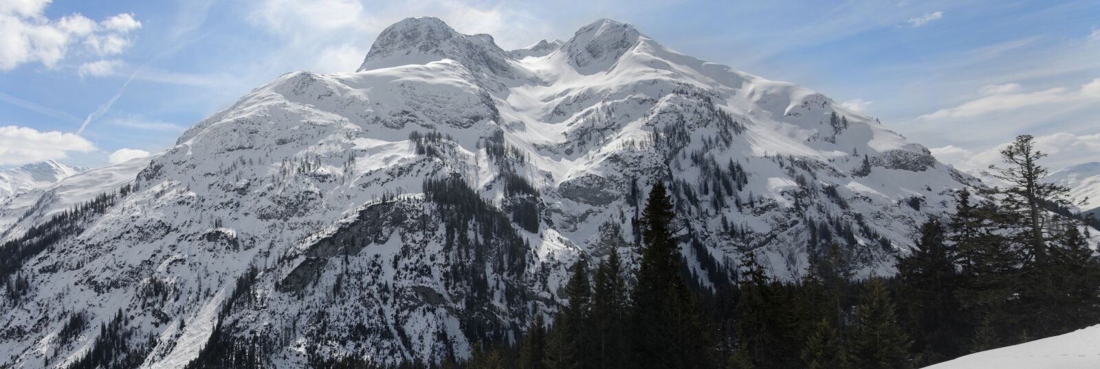 Nikon D5100 sample photo. Snow, panorama, mountain photography