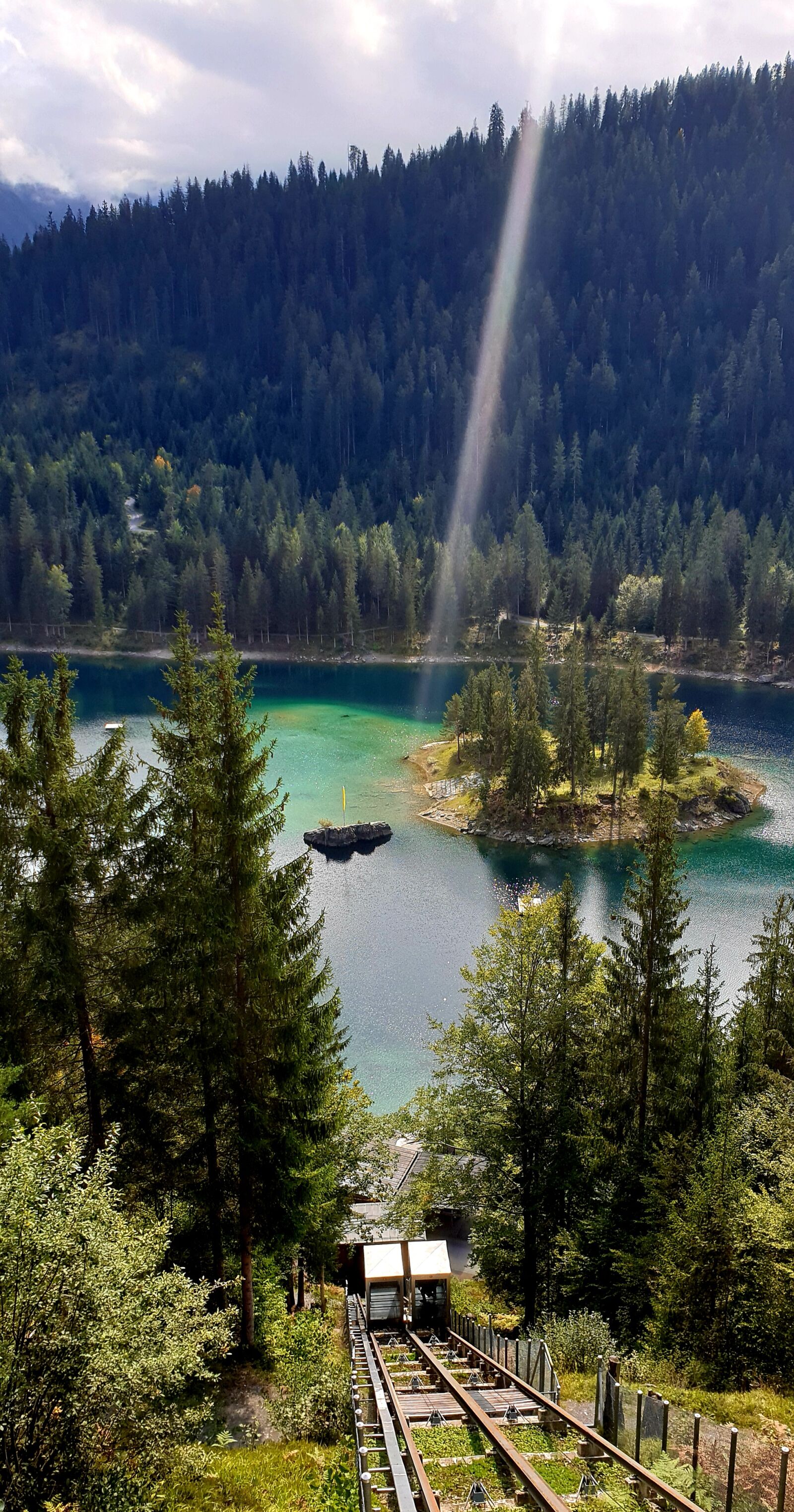 Samsung Galaxy S9 sample photo. Caumasee, alpine lake, bergsee photography
