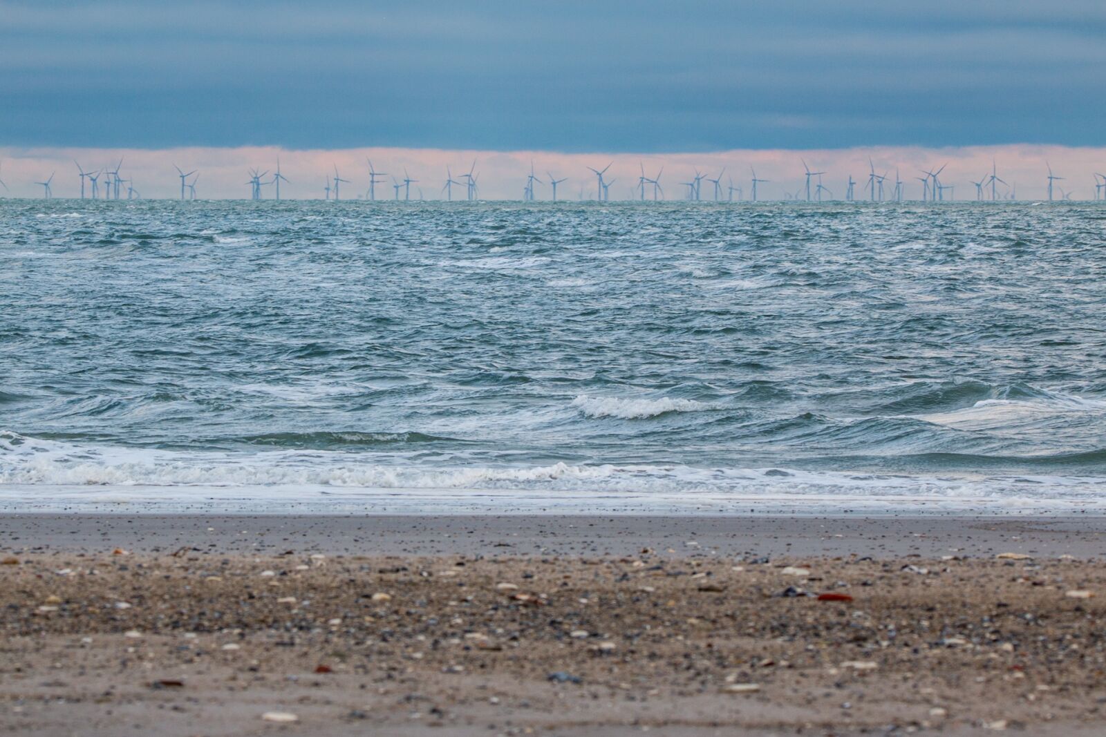150-600mm F5-6.3 DG OS HSM | Contemporary 015 sample photo. Offshore wind park, the photography